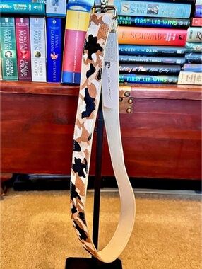 Anthropologie Animal Print Purse Strap in Brown & White